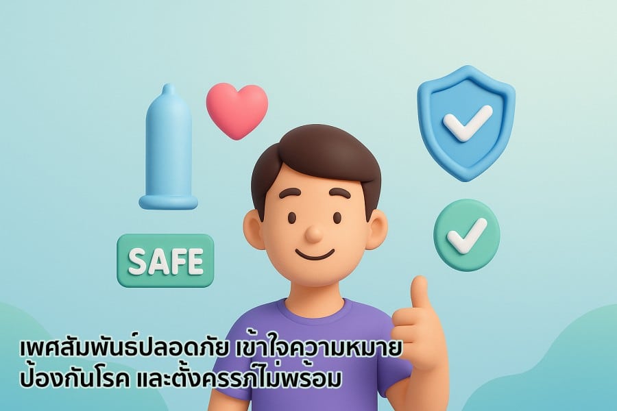 เพศสัมพันธ์ปลอดภัย เข้าใจความหมาย ป้องกันโรค และตั้งครรภ์ไม่พร้อม